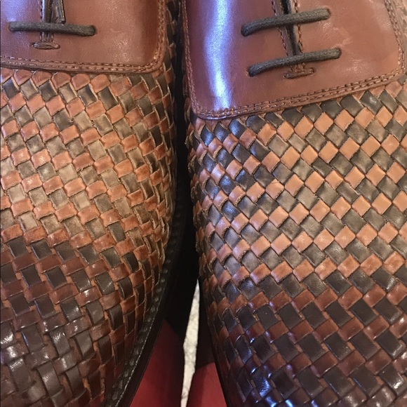 Brown burnish netted lace up. Size 10/43 main image 7